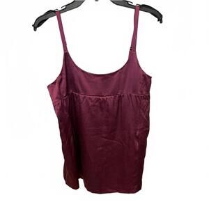 Eileen Fisher Burgundy 100% Silk Camisole Top Size XS Luxury
